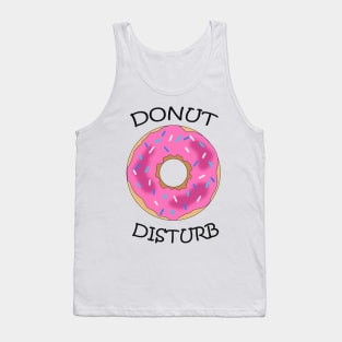 Funny DONUT DISTURB Trending, Trendy Doughnut Design Tank Top